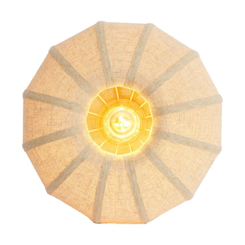 Beżowa lampa sufitowa z tekstylnym kloszem ø 40 cm Zosia – Light & Living (zdjęcie 3)