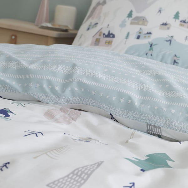 Biała bawełniana pościel dwuosobowa 200x200 cm Winter Fun – Bianca-image-3