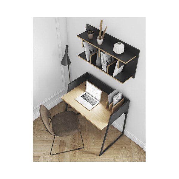 Czarny system półek TemaHome Bern, szer. 90 cm-image-3