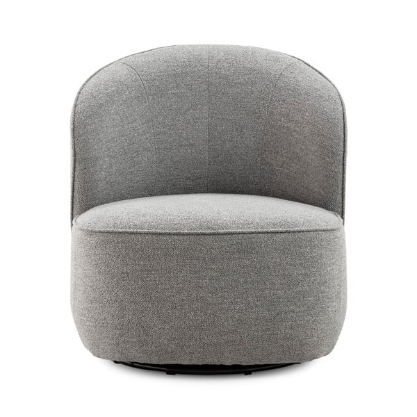 Jasnoszary obrotowy fotel Edna – MOME-image-1