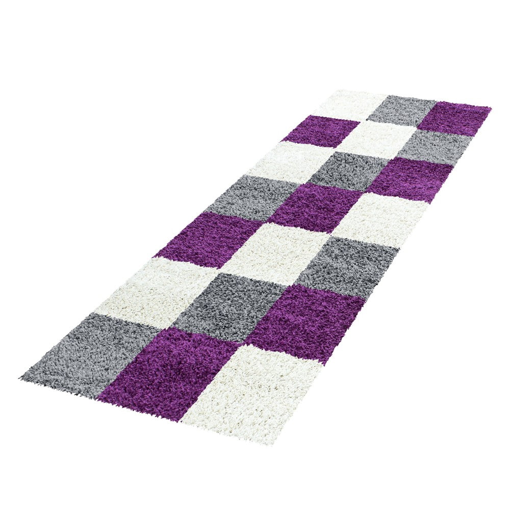 Fioletowo-szary chodnik 80x250 cm Life – Ayyildiz Carpets