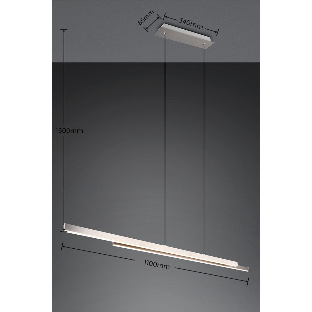 Lampa wisząca LED w kolorze srebra Odio – Reality (zdjęcie 5)