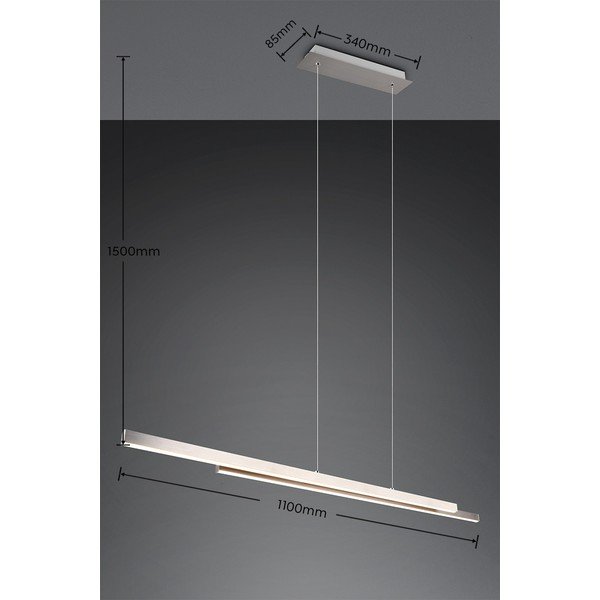 Lampa wisząca LED w kolorze srebra Odio – Reality-image-4
