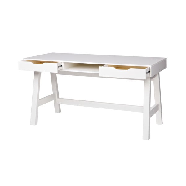 Białe biurko WOOOD Nikki-image-4