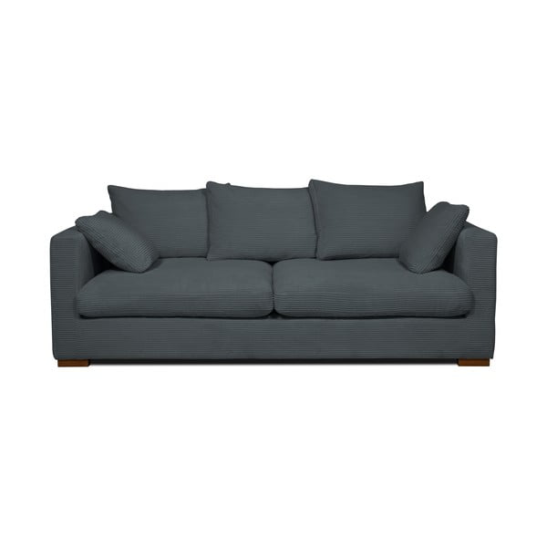 Szara sztruksowa sofa 220 cm Comfy – Scandic