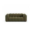 Zielona sofa z tkaniny szenilowej 200 cm Lupine – Micadoni 