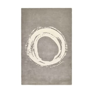 Szary wełniany dywan Think Rugs Elements Circle, 150x230 cm