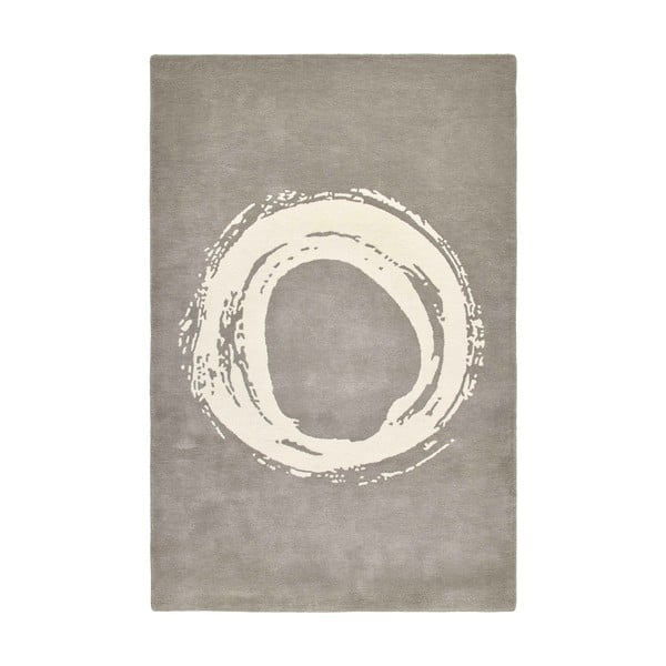 Szary wełniany dywan Think Rugs Elements Circle, 120x170 cm