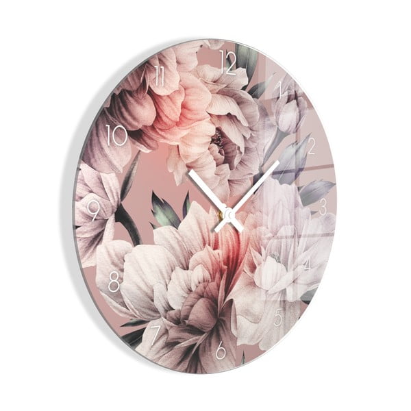 Szklany zegar ścienny ø 30 cm – Styler-image-3