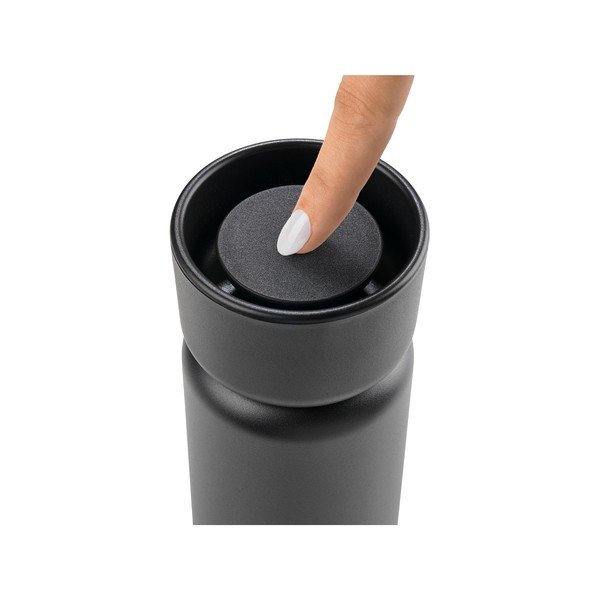 Czarny kubek termiczny ze stali nierdzewnej 400 ml Singles – Zone-image-3