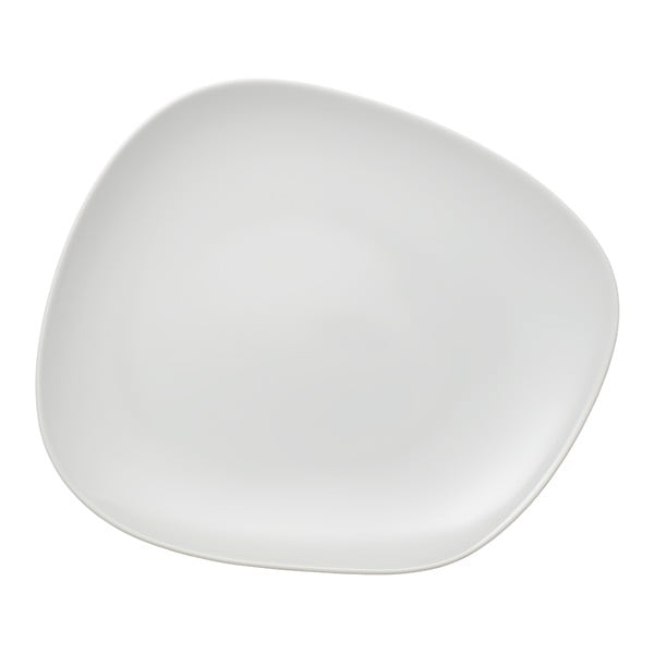 Biały porcelanowy talerz Villeroy & Boch Like Organic, 27 cm