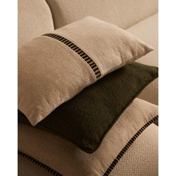Poszewka na poduszkę z mieszanki lnu 45x45 cm Ardit – Kave Home-image-3