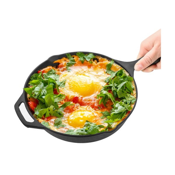 Żeliwna patelnia do grillowania ø 25 cm LITINA – Orion-image-2