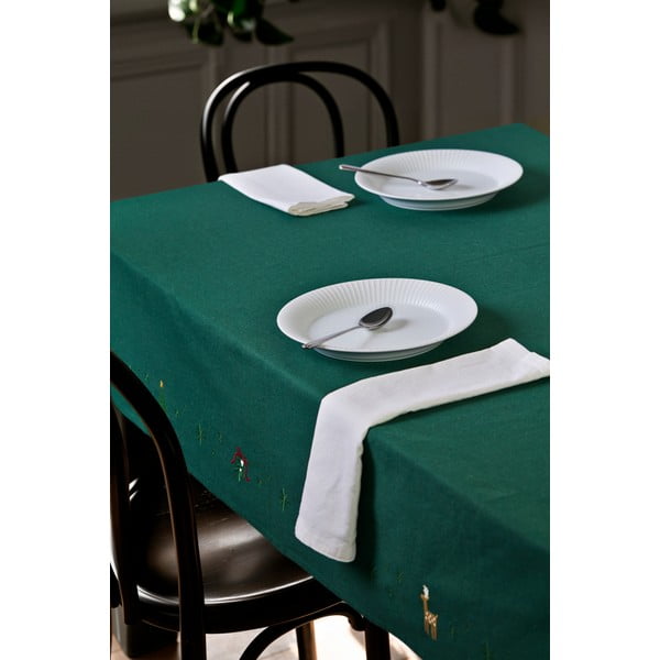 Obrus ze świątecznym motywem z mieszanki bawełny 150x270 cm Christmas Fable – JUNA-image-1