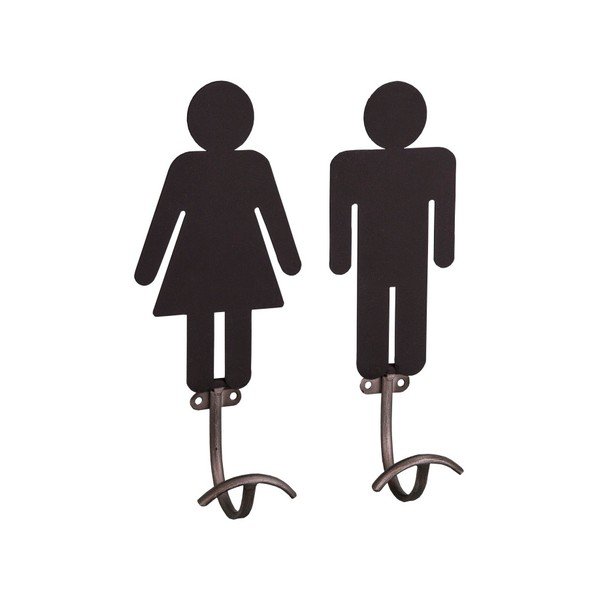 Zestaw 2 wieszaków ściennych Antic Line Femmes Hommes