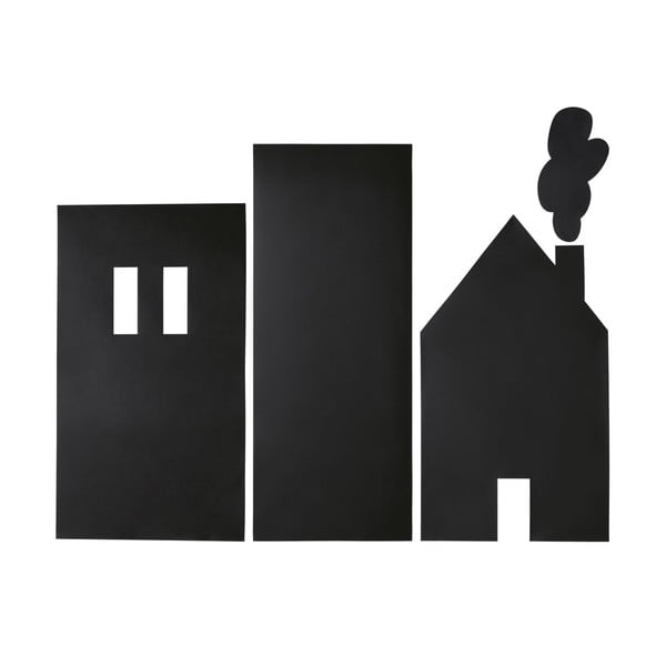Czarna naklejka ścienna Kave Home Nisi, 115x145 cm
