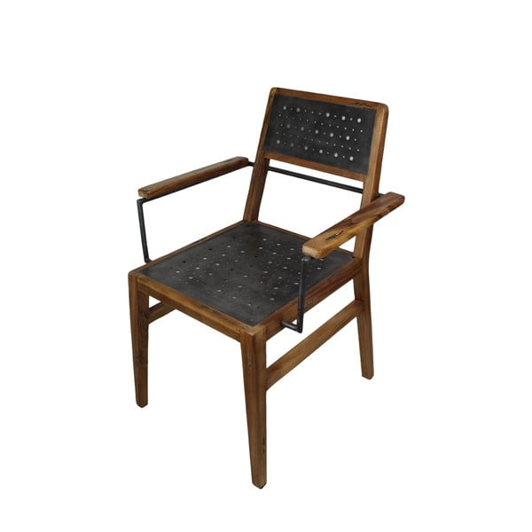 Krzesło z drewna mungur z podłokietnikami HSM Collection Sagmore