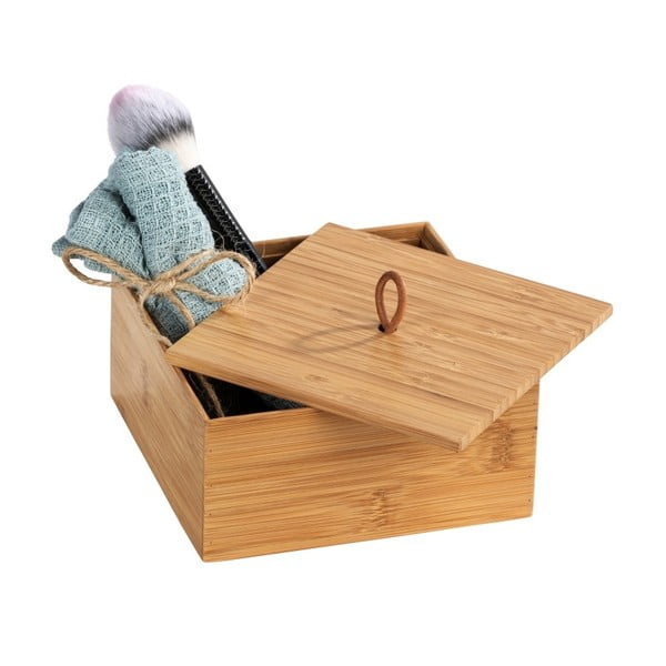 Bambusowy pojemnik z pokrywką Wenko Terra, szer. 15 cm-image-1