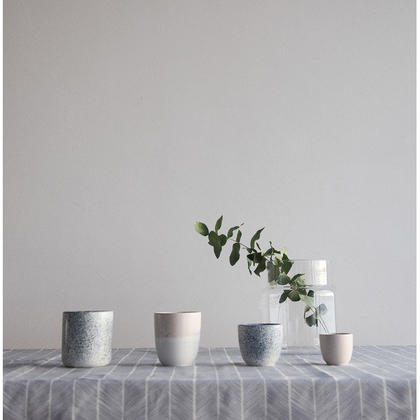 Biało-czarny kamionkowy kubek ÅOOMI Mess, 400 ml-image-1