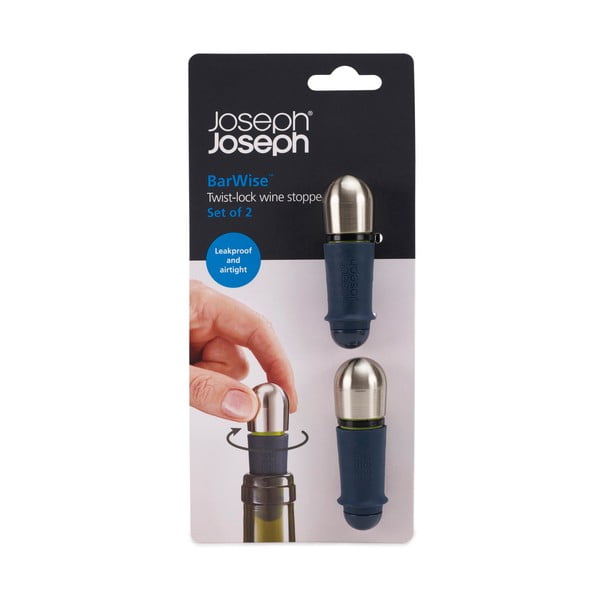 Zatyczka do wina ze stali nierdzewnej BarWise – Joseph Joseph-image-4