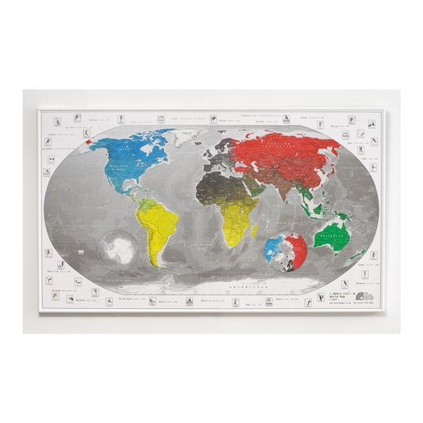 Mapa świata The Future Mapping Company Commemorative World Map w przezroczystym etui, 101x59 cm