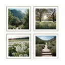 Obrazy zestaw 4 szt. 30x30 cm Sunrise Hike