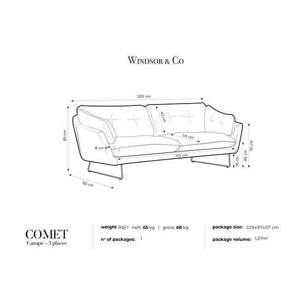 Różowa sofa Windsor & Co Sofas Comet-image-4