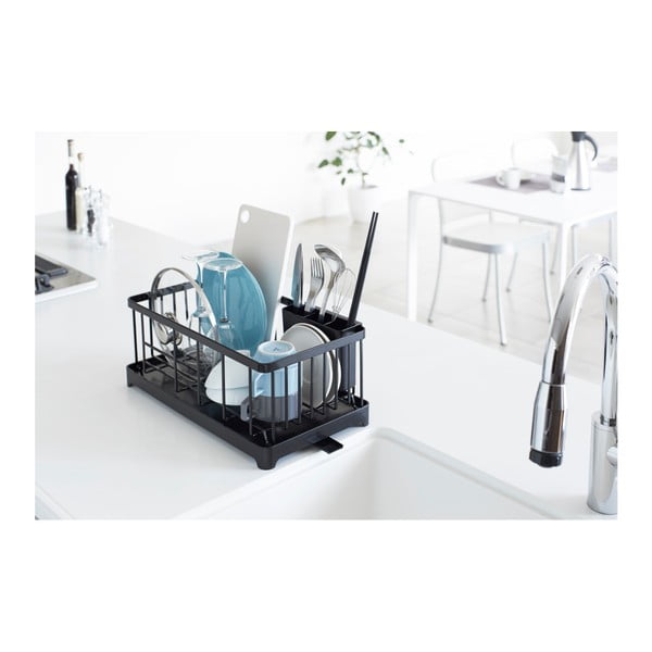 Czarny ociekacz do naczyń YAMAZAKI Tower Wire-image-2