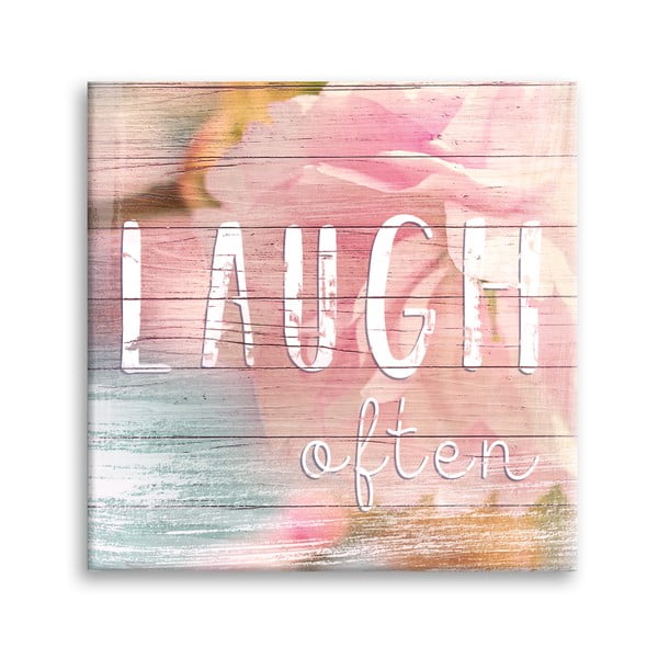 Obraz Styler Canvas Dreams Laugh, 32x32 cm