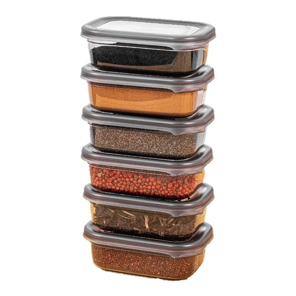 Pojemniki 6 szt. na żywność Fresco – Hermia