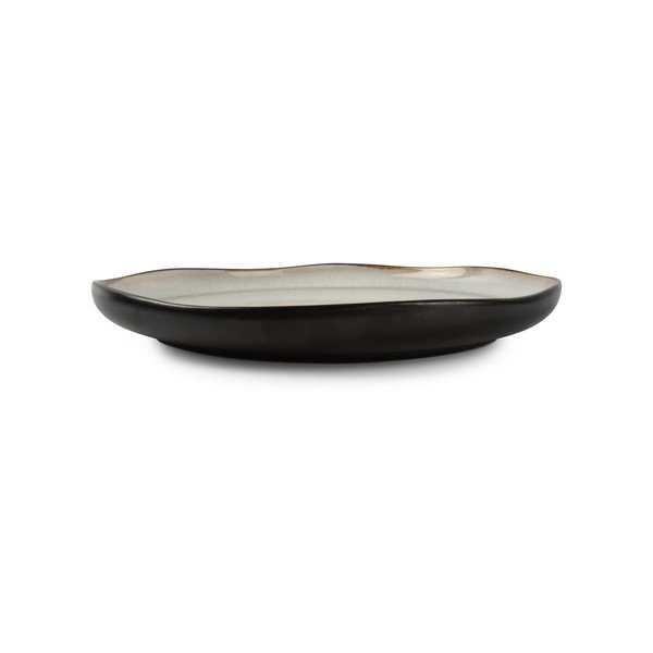 Czarny/beżowy kamionkowy talerz ø 27 cm Lunar – Salt&Pepper-image-2