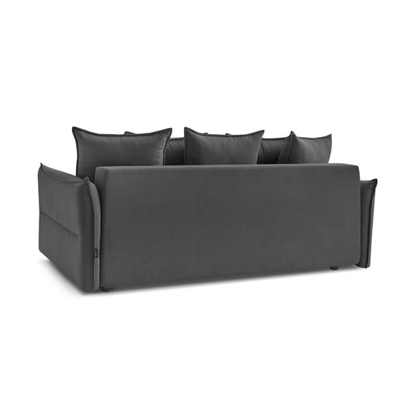 Ciemnoszara rozkładana sofa 226 cm Leon – Bobochic Paris-image-4