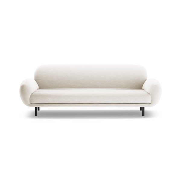 Biała sofa z materiału bouclé 208 cm Poppy – Micadoni 