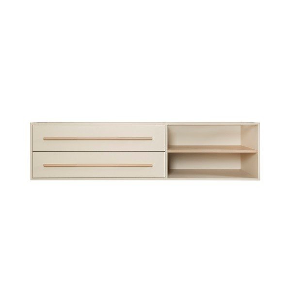 Beżowa szuflada pod łóżko dziecięce Flexi Grow – Roba-image-2