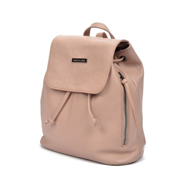 Pudrowy plecak skórzany Renata Corsi Elda-image-2