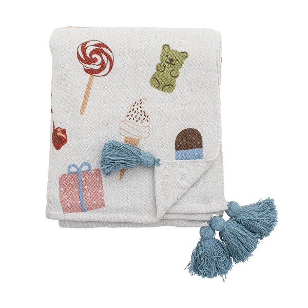 Biały koc dziecięcy 130x160 cm Sweets – Bloomingville Mini-image-4