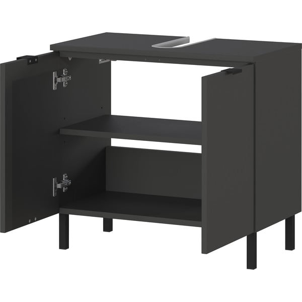 Antracytowy zestaw łazienkowy Arcena – Germania-image-3