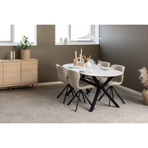 Kremowe krzesła zestaw 2 szt. Batilda – Actona-image-1