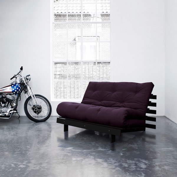 Sofa rozkładana Karup Roots Wenge/Purple-image-3