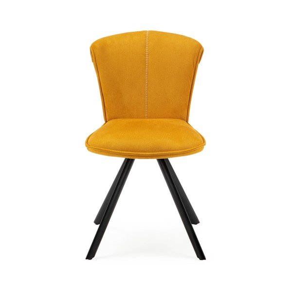 Żółte krzesła zestaw 2 szt. Simbra – Marckeric-image-2