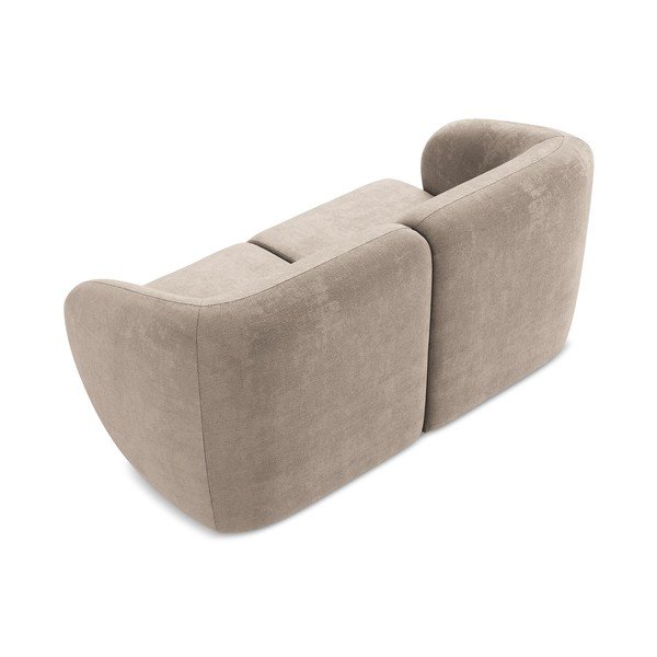 Jasnobrązowa sofa z tkaniny szenilowej 174 cm Lani – Makamii-image-3