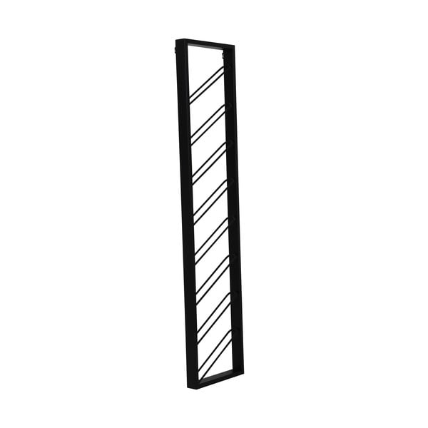 Czarny wiszący metalowy regał na wino liczba butelek 8 36x160x6 cm Malbeo – Light & Living-image-4