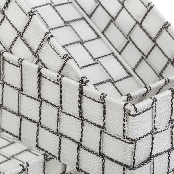 Materiałowe koszyki łazienkowe zestaw 7 szt. – Casa Selección-image-1