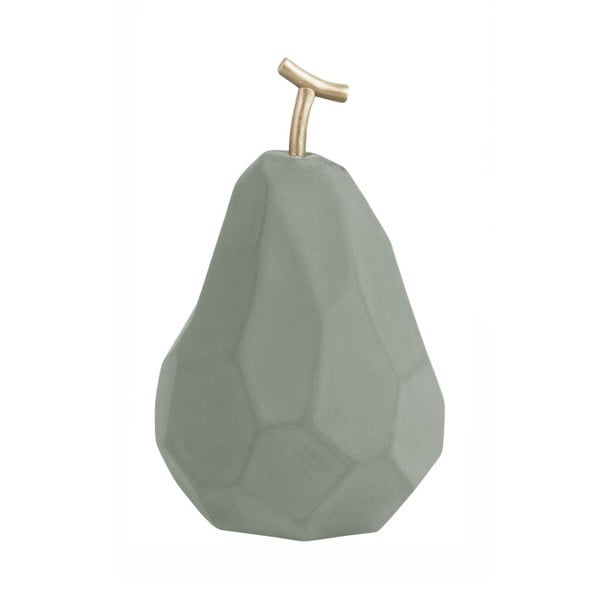 Matowa miętowa betonowa figurka PT LIVING Origami Pear