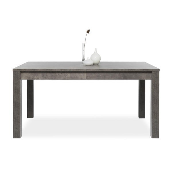Stół rozkładany w kolorze ciemnego betonu Intertrade Shape, 160x90 cm