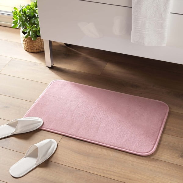 Różowy dywanik łazienkowy 45x75 cm Vitamine – douceur d'intérieur-image-1
