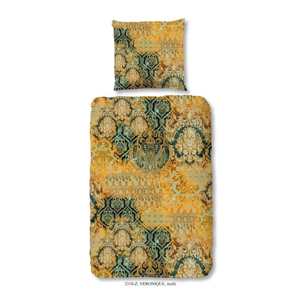 Pościel jednoosobowa z satyny bawełnianej Muller Textiels Prasila, 140x200 cm
