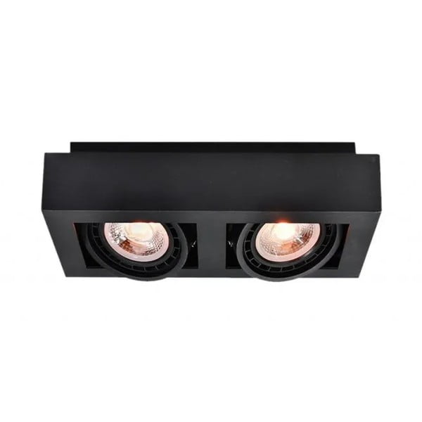 Czarna lampa sufitowa z metalowym kloszem 34x18,5 cm Loid – GTV