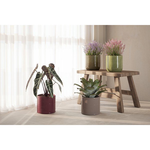 Ceramiczna ręcznie wykonana osłonka na doniczkę ø 18 cm Fortuna – Artevasi-image-1