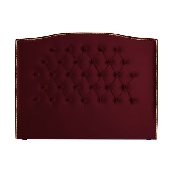 Czerwony zagłówek łóżka Mazzini Sofas Daisy, 140x120 cm